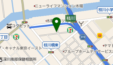 三井のカーシェアーズ リパーク枝川2丁目(自転車可)の地図画像