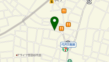 三井のカーシェアーズ リパーク代沢5丁目第3(自転車可)の地図画像