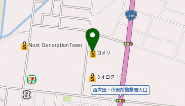 コメリハード&グリーン吉田店(新潟県)の地図画像