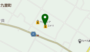 コメリハード&グリーン九十九里店の地図画像