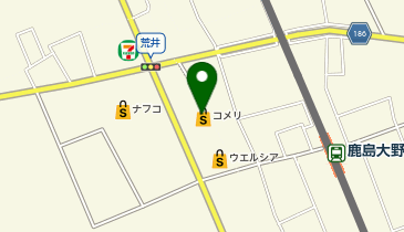コメリハード&グリーン鹿嶋大野店の地図画像