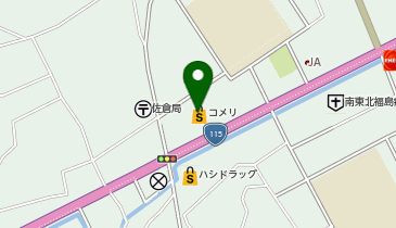 コメリハード&グリーン上名倉店の地図画像
