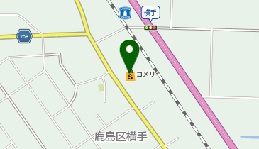 コメリハード&グリーン鹿島店の地図画像