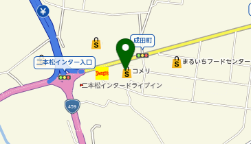 コメリハード&グリーン二本松店の地図画像