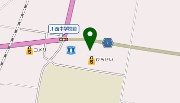 コメリハード&グリーン川西店(山形県)の地図画像