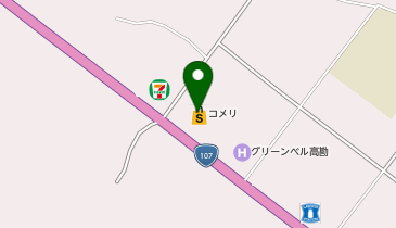 コメリハード&グリーン住田世田米店※年始は1/3から営業開始の地図画像