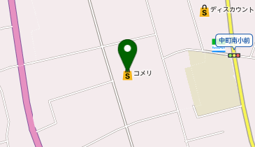 コメリハード&グリーン中町店※年始は1/2から営業開始の地図画像
