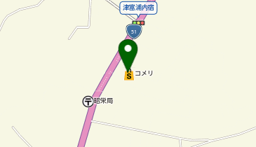コメリハード&グリーン大栄店の地図画像