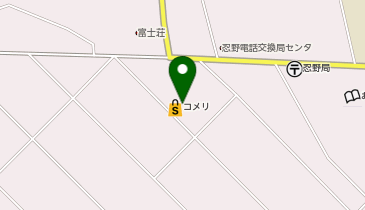 コメリハード&グリーン忍野店の地図画像