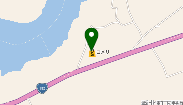 コメリハード&グリーン香北店※年始は1/2から営業開始の地図画像