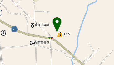 コメリハード&グリーン秋芳店の地図画像