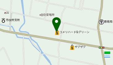 コメリハード&グリーン高松香南店の地図画像
