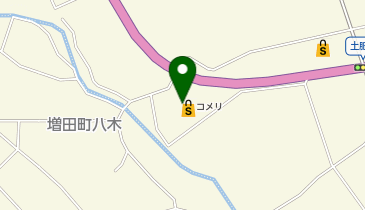 コメリハード&グリーン増田店の地図画像