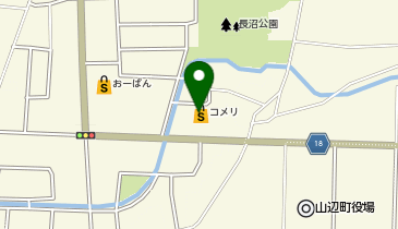 コメリハード&グリーン山辺店の地図画像