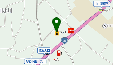 コメリハード&グリーン山川店の地図画像