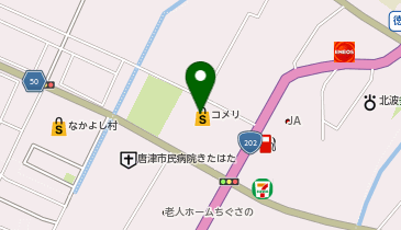 コメリハード&グリーン北波多店の地図画像