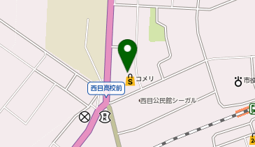 コメリハード&グリーン西目店の地図画像