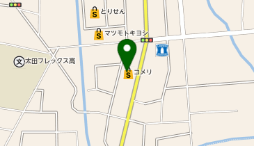 コメリハード&グリーン太田下田島店の地図画像