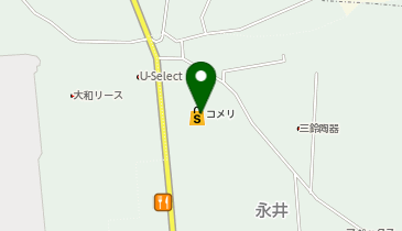 コメリハード&グリーン菰野店※年始は1/2から営業開始の地図画像