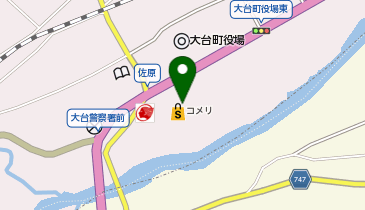 コメリハード&グリーン大台店の地図画像
