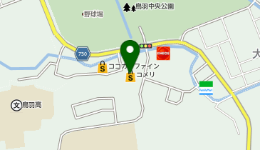 コメリハード&グリーン鳥羽店の地図画像