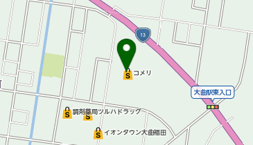 コメリパワー大曲店の地図画像