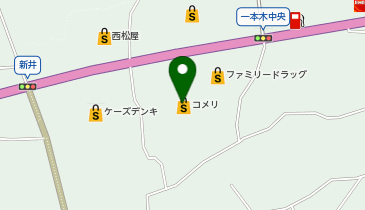 コメリリフォーム中野店の地図画像