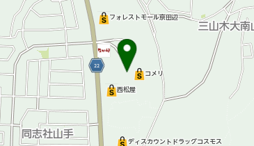 コメリリフォーム京田辺店の地図画像