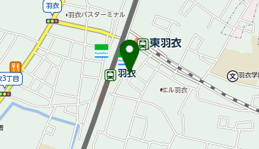 七田式フィースト羽衣教室の地図画像