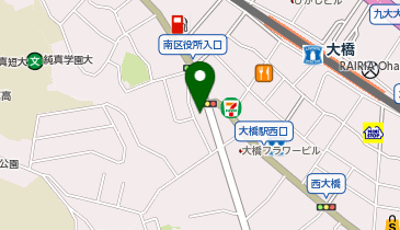 七田式大橋教室の地図画像