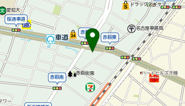 七田式千種教室の地図画像