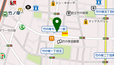 足立区の幼児教育・幼児教室なら七田式竹の塚教室の地図画像
