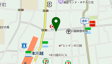 七田式川越教室の地図画像