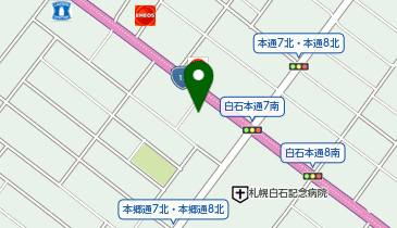 イエローハット 札幌白石店の地図画像