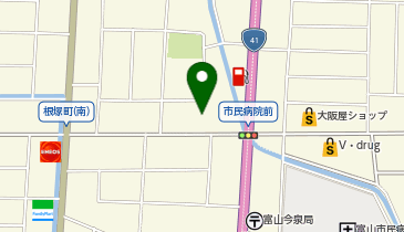 イエローハット 富山店の地図画像