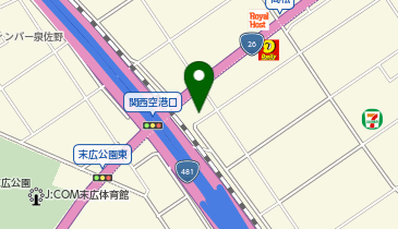 イエローハット 泉佐野店の地図画像