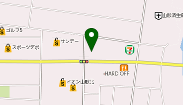 イエローハット 山形北店の地図画像