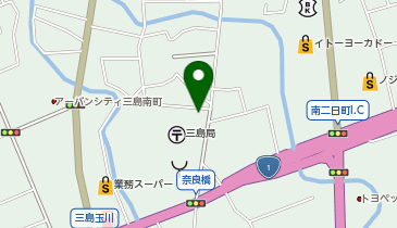 イエローハット 三島南二日町店の地図画像