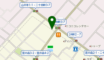 イエローハット 札幌宮の森店の地図画像