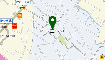 中古タイヤトレッド 山梨甲府店の地図画像