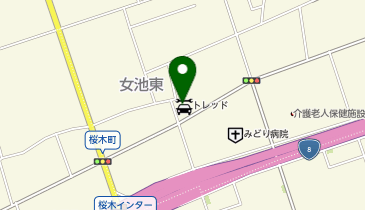 中古タイヤトレッド 新潟桜木インター店の地図画像