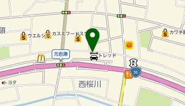中古タイヤトレッド 茨城桜川店の地図画像