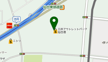 モンベル 三井アウトレットパーク 仙台港店の地図画像