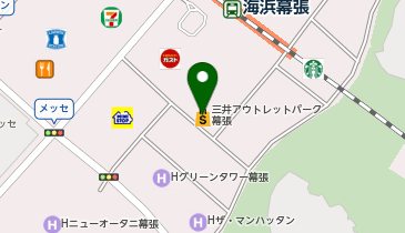 パラディウムアウトレット 三井アウトレットパーク 幕張店の地図画像