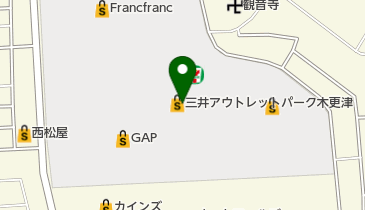 TORY BURCH 三井アウトレットパーク 木更津店の地図画像