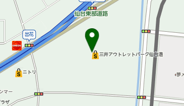 COSMETICS celule 三井アウトレットパーク 仙台港店の地図画像