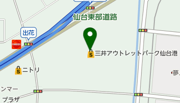 豚丼・日本酒 まる家 三井アウトレットパーク 仙台港店の地図画像