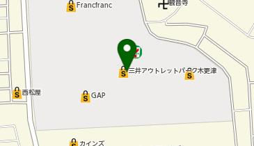 LACOSTE 三井アウトレットパーク 木更津店の地図画像