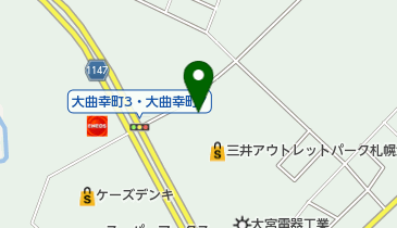 Levi's(R) Outlet KITAHIROSHIMA 三井アウトレットパーク 札幌北広島店の地図画像