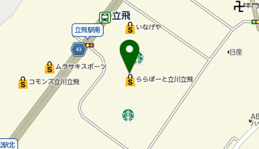 ケユカ ららぽーと立川立飛店の地図画像